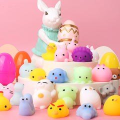 24Pcs Squishy Toys Prefilled Easter Eggs