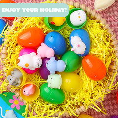 24Pcs Squishy Toys Prefilled Easter Eggs