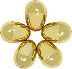36Pcs Golden Metallic Easter Egg Shells