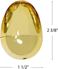 36Pcs Golden Metallic Easter Egg Shells