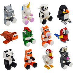 12Pcs Animal Building Blocks Prefilled Easter Eggs