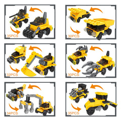 12Pcs Building Block Vehicles Prefilled Easter Eggs