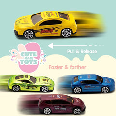 12Pcs Die Cast Cars Prefilled Easter Eggs 3.2in