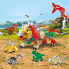 12Pcs Dinosaur Building Blocks Prefilled Easter Eggs 3.25in