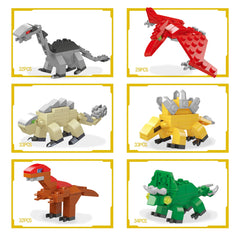 12Pcs Dinosaur Building Blocks Prefilled Easter Eggs 3.25in
