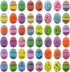144Pcs Printed Colorful Easter Egg Shells 2.3in