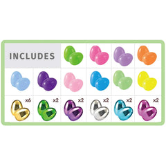 150Pcs Metallic Shining Eggs and Golden Eggs SShells 2.3in