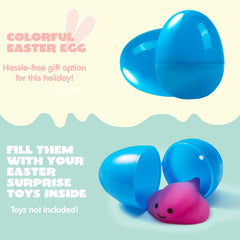 150Pcs Bright Solid Assorted Colors and Golden Easter Egg Shells 2.3in