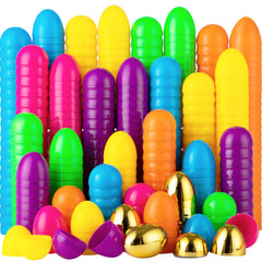 2.3in 494Pcs Easter Eggs + 6 Golden Eggs for Easter Hunt Classroom Prize Supplies Toy