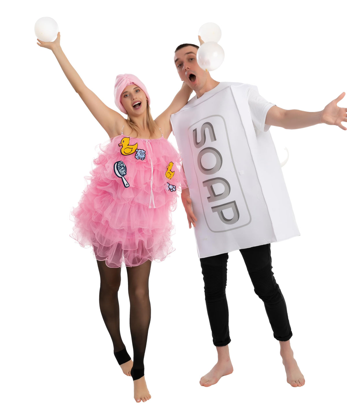 Adult Group Soap Loofah Bubbles Costume-Standard