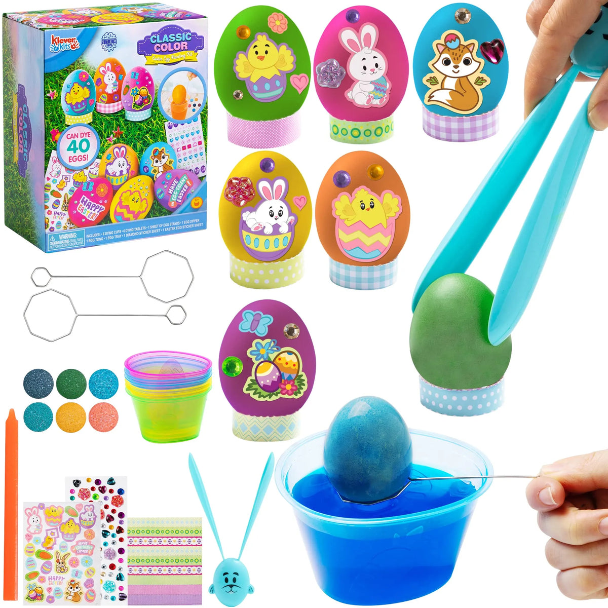 20Pcs DIY Easter Dye Egg Decorating Kit