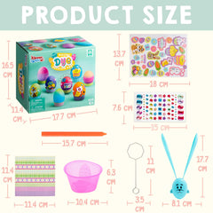 20Pcs DIY Gradient Color Easter Egg Decorating Kit