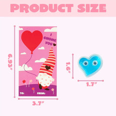 28Pcs Kids Valentines Cards with Heart Shaped Slime-Classroom Exchange Gifts