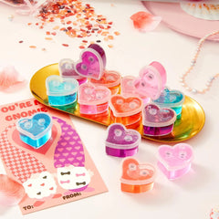 28Pcs Kids Valentines Cards with Heart Shaped Slime-Classroom Exchange Gifts