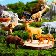 28Pcs Kids Valentines Cards with Zoo Animals Figures-Classroom Exchange Gifts