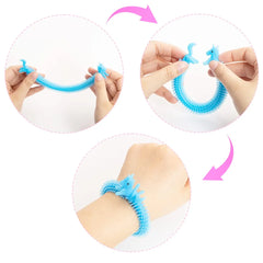 28Pcs Stretchy String with Valentines Day Cards for Kids-Classroom Exchange Gifts