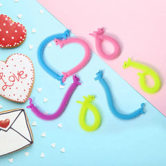 28Pcs Stretchy String with Valentines Day Cards for Kids-Classroom Exchange Gifts