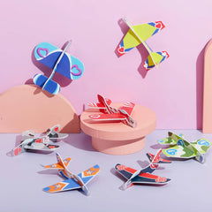 28Pcs Foam Airplanes With Kids Valentines Cards for Classroom Exchange