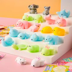 28Pcs Squishy Toys with with Valentines Day Cards for Kids-Classroom Exchange Gifts
