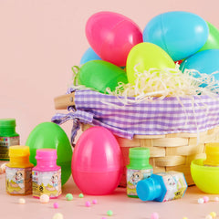 24Pcs 3.15in Bubble Wands Prefilled Easter Eggs for Easter Egg Hunt