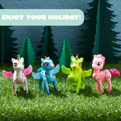 8Pcs 3.5in Unicorn Toys Prefilled Easter Eggs for Easter Egg Hunt