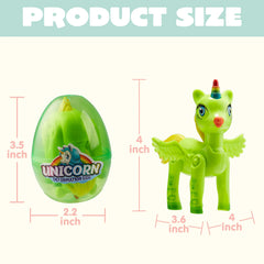 8Pcs 3.5in Unicorn Toys Prefilled Easter Eggs for Easter Egg Hunt