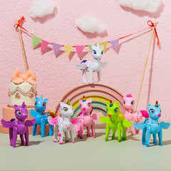 8Pcs 3.5in Unicorn Toys Prefilled Easter Eggs for Easter Egg Hunt