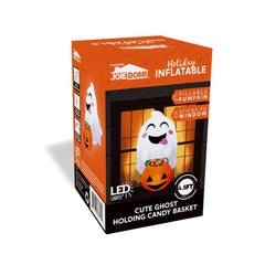 3.5ft Cute Ghost Holding Candy Basket Halloween Inflatable