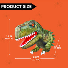 4.5 ft Tall Animated Dinosaur Window Breaker Inflatable Decoration