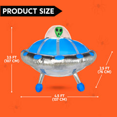 4.5 ft Long UFO Window Breaker Inflatable Decoration with Color Changing Lights