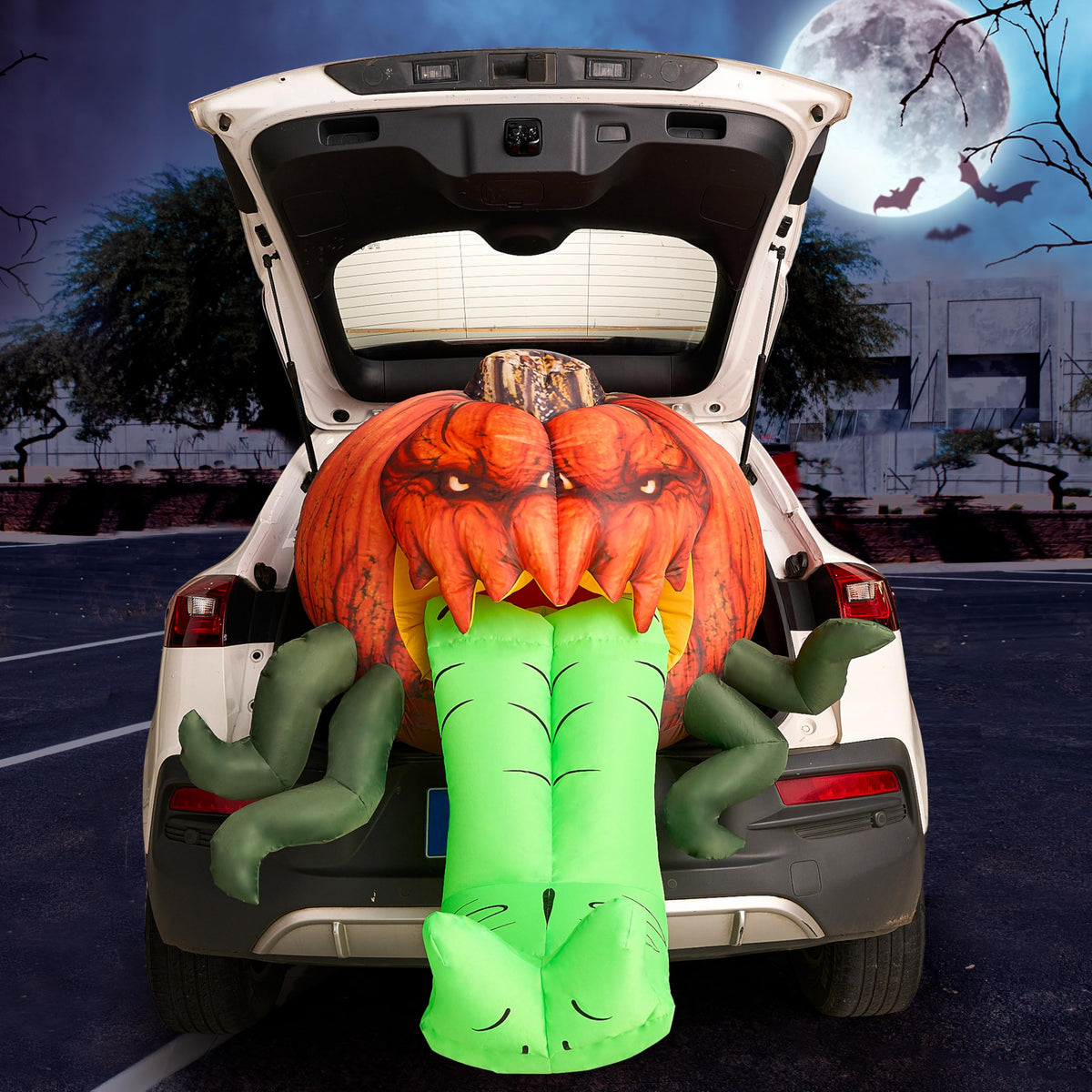 3.5 ft Tall Pumpkin with Tentacles Trunk or Treat Inflatable Decoration