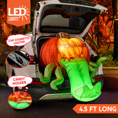 3.5 ft Tall Pumpkin with Tentacles Trunk or Treat Inflatable Decoration