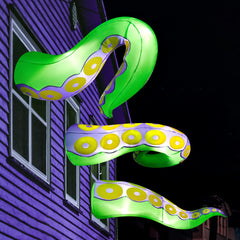 4.5, 5, 6 ft Long Green Octopus Tentacles Window Breaker Inflatable Decoration, 3 Pcs