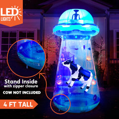 4 ft Tall UFO Inflatable Decoration (Blue)