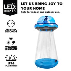 6 ft Tall UFO Inflatable Decoration (Blue)