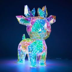15 in LED Yard Light - Iridescent Reindeer