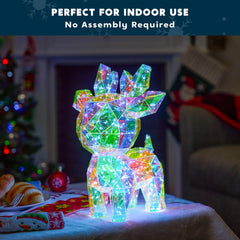 15 in LED Yard Light - Iridescent Reindeer