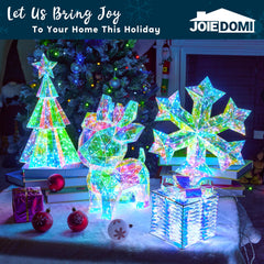 15 in LED Yard Light - Iridescent Reindeer