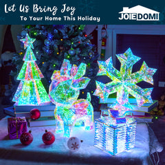 15 in LED Yard Light - Iridescent Snowflake