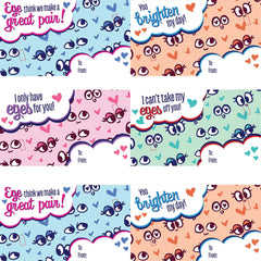 32Pcs Shade Glasses with Heart Shaped Shutter and Kids Valentines Cards