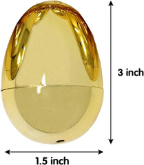 36Pcs Shiny Golden Metallic Easter Egg Shells 3in
