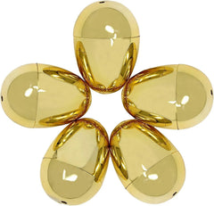 36Pcs Shiny Golden Metallic Easter Egg Shells 3in