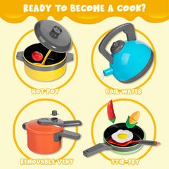 36 Pieces Cooking Pretend Play