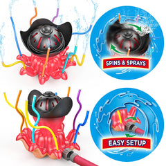 Sloosh Pirate Octopus Jiggle Tube Sprinkler