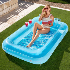 70" x 46" Suntan Pool Float (Blue)
