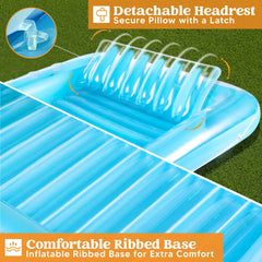 70" x 46" Suntan Pool Float (Blue)