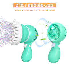 2-in-1 Bazooka Bubble Gun, Mint