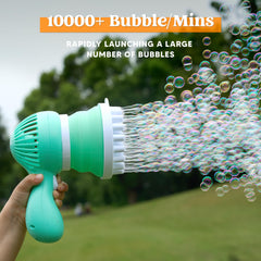 2-in-1 Bazooka Bubble Gun, Mint