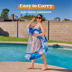 35"x24" Fabric Covered Pool Chair, Blue