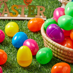 500Pcs 2.3in Colorful Easter Egg Shells for Easter Egg Hunt